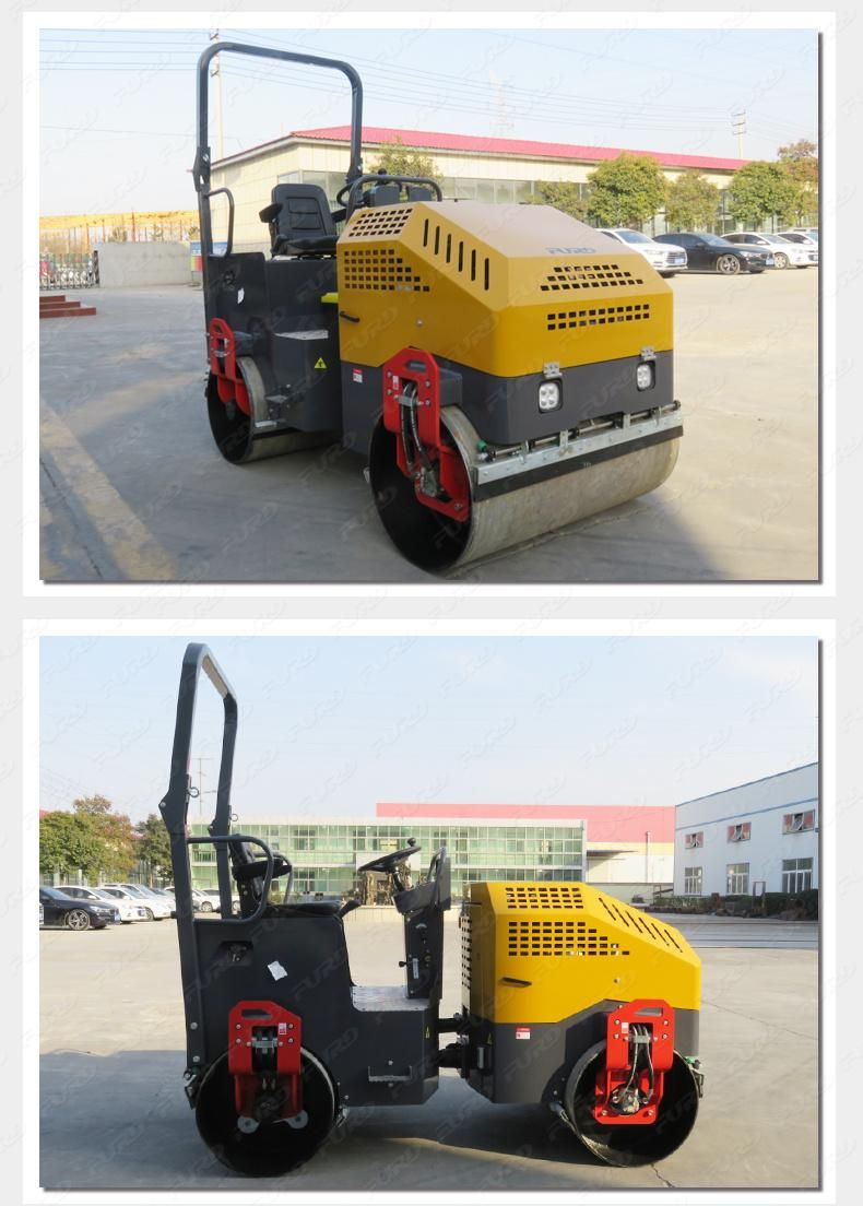 Full Hydraulic System Double Drums Road Roller