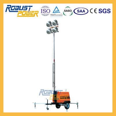 9m Diesel Engine Constrution Mobile Telescopic Project Light Tower