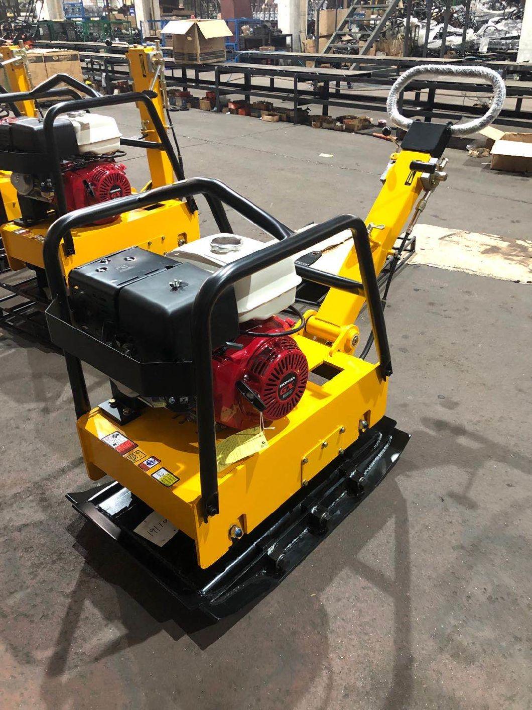 Gasoline Reversable Plate Compactor Clutch Manual Vibrating Earth Compactor for Sale