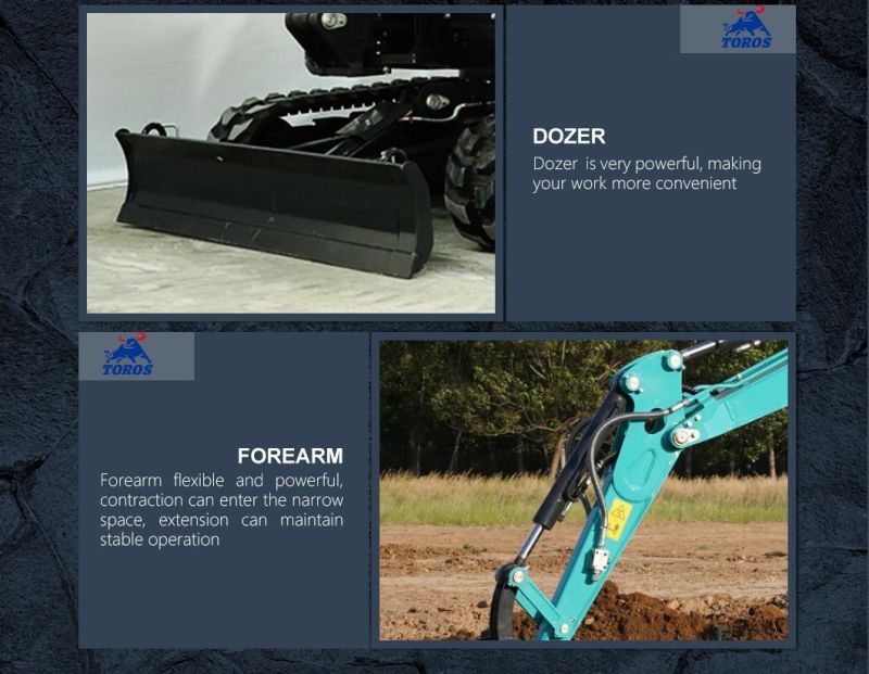 Hot Sale 2410kg Hydraulic Mini Mini Pelle Mini Digger Loader Bagger Crawler Small Mini Excavator with Competitive Prices Meet CE/ISO/EPA/Euro 5 Emission