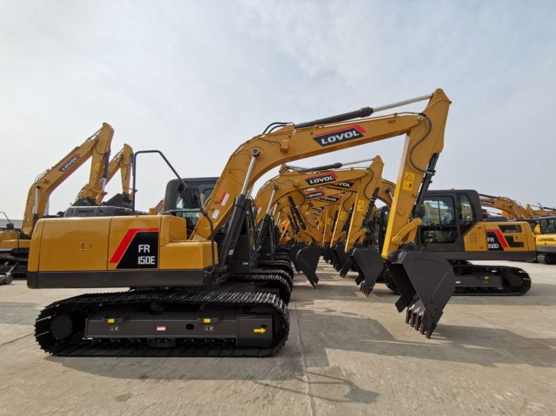 Lovol Fr150e Mining Machine Used Second Hand Crawler Excavator Big Digger Caterpillar Komatsu Hitachi 6 Ton Construction Machinery Excavators for Sale Fr150e