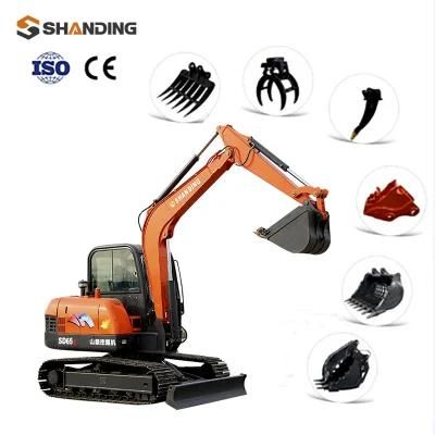 Cheap Price 5 Ton 6 Ton Hydraulic Excavator with Cabin 6000kg Mini Digger Mini Excavdora Mini Excavator