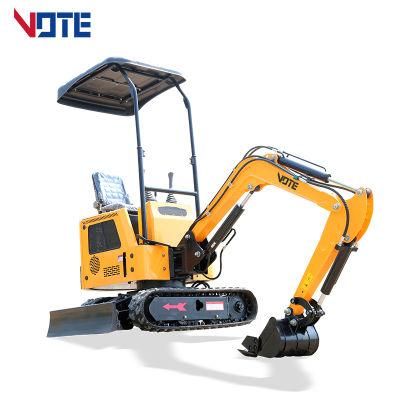 Chinese 1 Ton Hydraulic Crawler Mini Excavator Factory