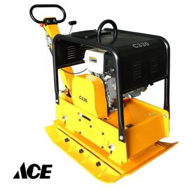 Foldable Handle Design Fiber Optic Cable Asphalt Reversible Plate Compactor