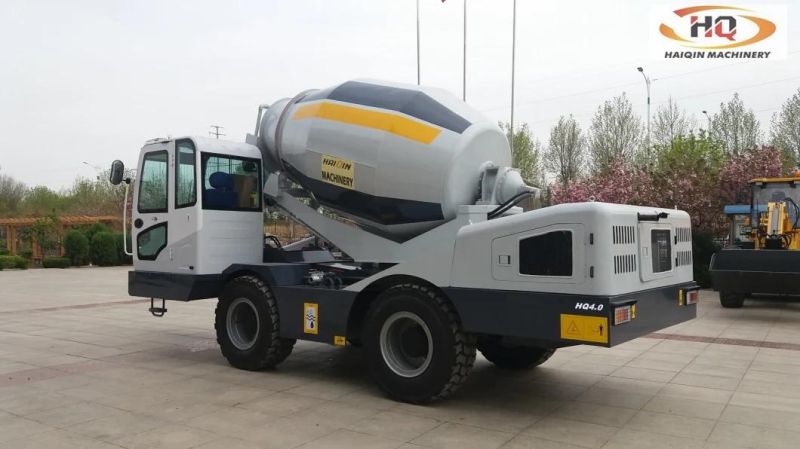 New Design Self Loading Diesel Concrete Mixer (HQ4.0) for Sale