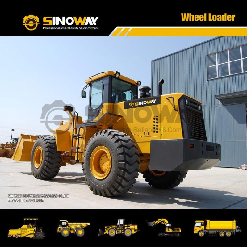 5 Ton Wheel Loader Sinoway Front Wheel Loader with Telescopic Boom