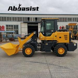 1500kg rated load hydraulic Mini Wheel Farm Tractors Chinese Front End Shovel Loader Farming Tractors With Loader