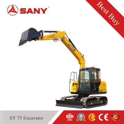 Sany Sy75 Digging Hydraulic Crawler Construction Machinery Small Excavator