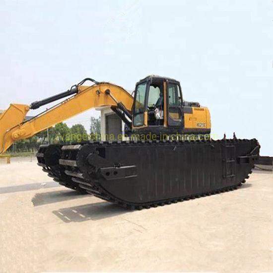 Amphibious Excavator Dredger 0.93m3 Bucket Xe215s with Pontoon