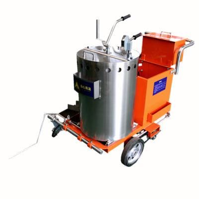 Thermoplastic Road Hot Paint Line Marking Machine with Preheater Booster
