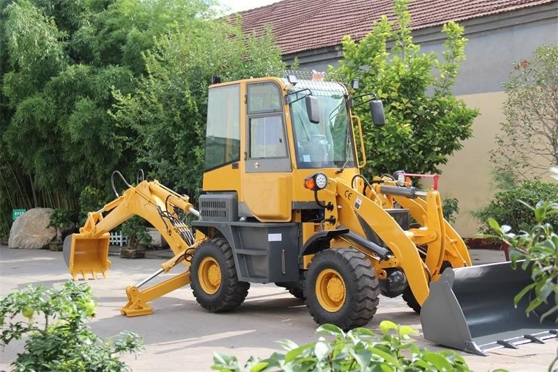 Wolf Brand 1.6 Tons Loading Capacity Mini Backhoe Wheel Loader for Farming/Garden