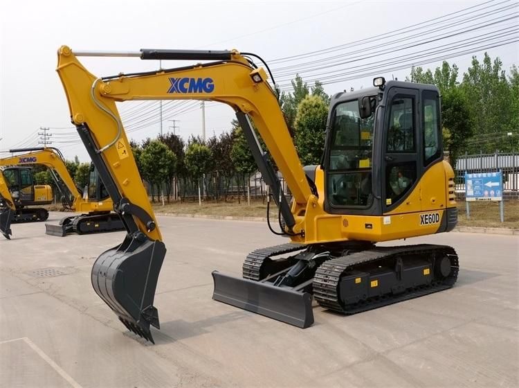6ton 0.23 Cbm Xe60d Hydraulic Small Mini Crawler Excavator
