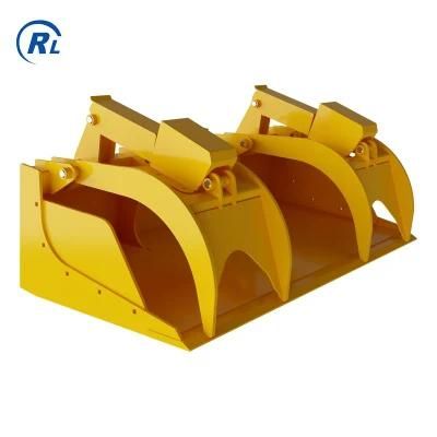 Qingdao Ruilan Skid Steers Loader The Heavy-Duty Grapple Bucket for Sale Agricultural Machine Equipment