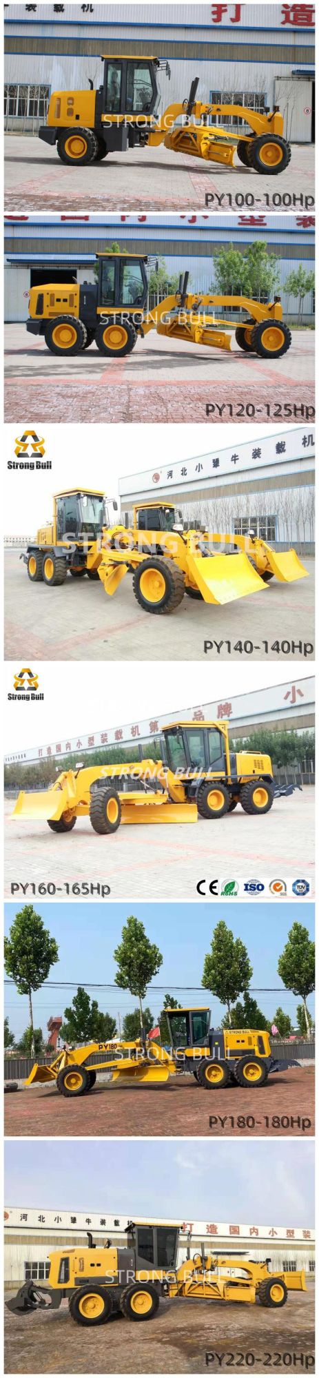 Tractor Forklift with 5 Ton Rough Forklift with 4.5m Lifting Height 1.52m Tooth 3 Level Gantry