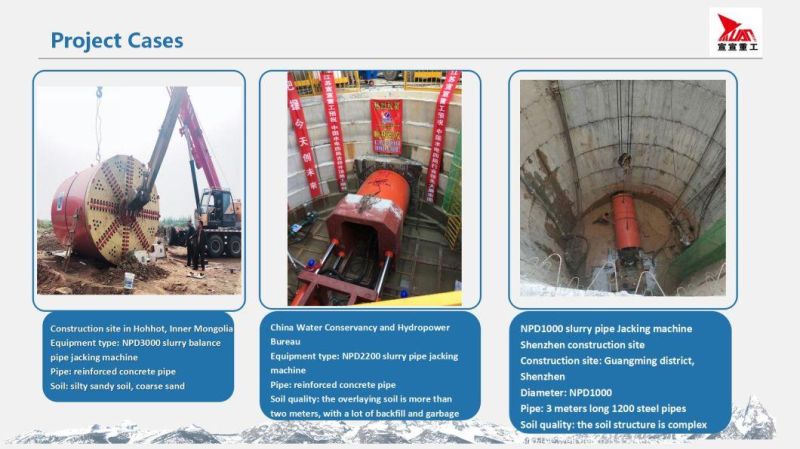 Civil Engineering New Design Ysd3000 Rock Pipe Jacking Machine with Slewing Bearing