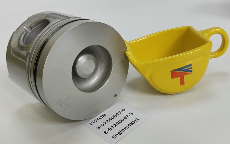 High-Performance Diesel Engine Parts Piston 8-97240047-0 8-97240047-3 for Excavator Nkr77 Auto Parts 600p Engine 4kh1