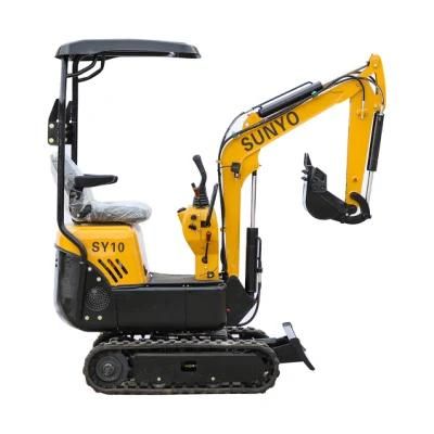 Sunyo Sy10 Mini Excavator as Crawler Excavator, Skid Steer Loader, Hydraulic Excavator