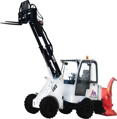 China Made 1.5ton Mini Payloader Small Front End Telescopic Boom Wheel Loader with CE EPA Certificate