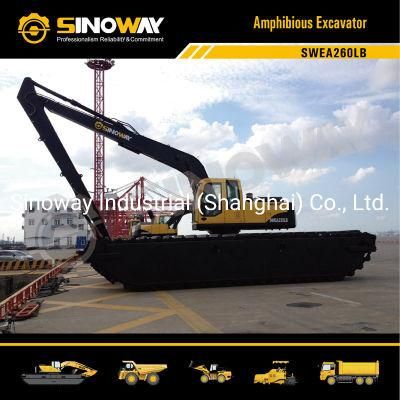 Swamp Excavator Swea220lb Long Reach Stick Amphibious Excavators for Sale