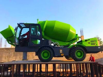 Monocoque Chassis Shovel Self Loading Mobile Concrete Mixer