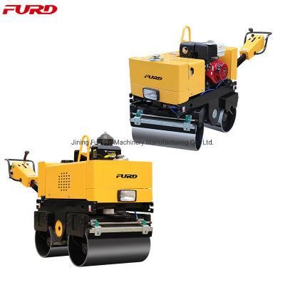 Reliability Walk Behind Double Drum Vibratory 800kg Asphalt Road Roller for Sale