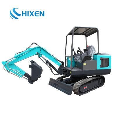 Multi-Functional Backhoe Hydraulic Mini Excavator with Log Grapple/Grapper/Auger/Ripper