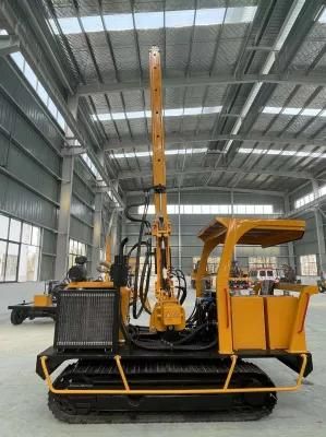 Guardrail Construction Hydraulic Auger Drilling Machine for U O Shape Pile Installation
