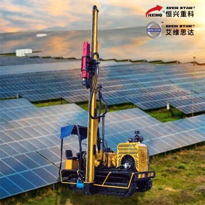 Solar Ground Pile Driver Guardrail Install Drop Hammer Pile Driver for Road Construction