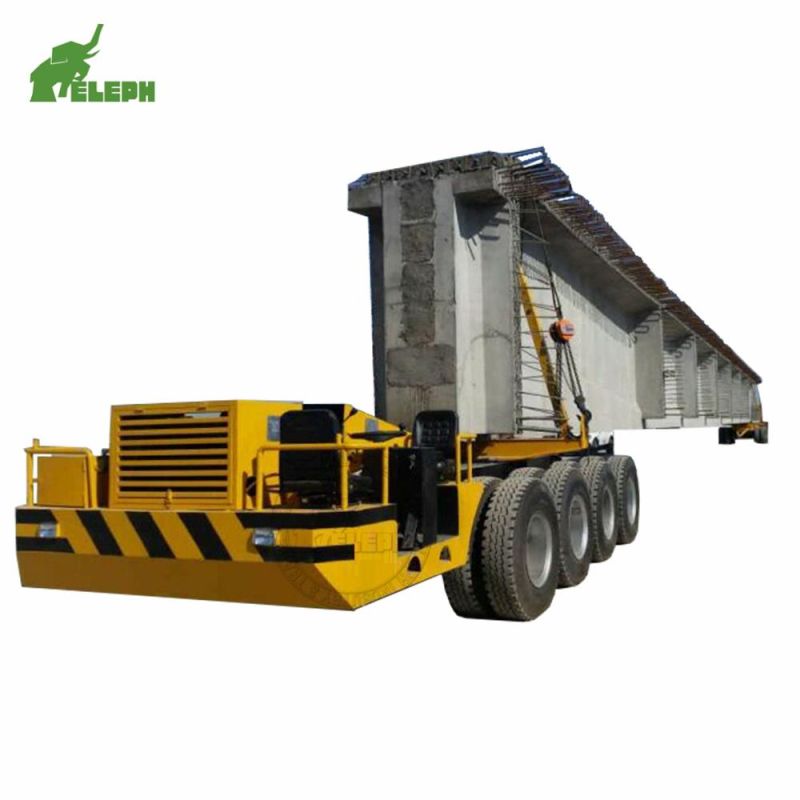 High Quality Detachtable Gooseneck Beam Bridge Girder Transportation Dropdeck Heavy Duty Towing Dolly Low Bed Modular Semi Trailer