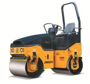 Hydraulic Transmission Double Drum 2 Ton Road Roller (JM802H)