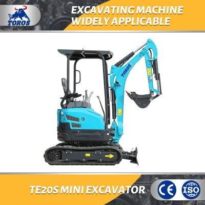 Te20s Saudi Arabia Energy Mining Italy Crawler Excavator 1.52ton New Mini Japan Motor Excavator