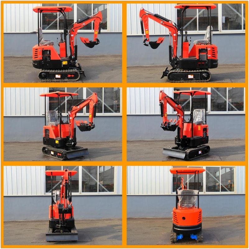 China High Standard 0.8 T Small Backhoe Digger Fw10A Mini Hydraulic Pump Rubber Crawler Track Excavators Cheap Price for Sale