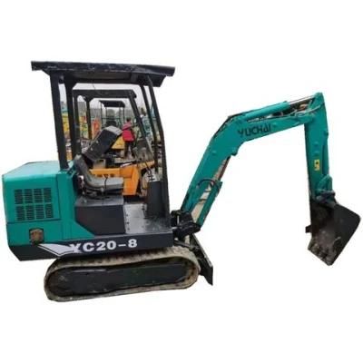 Used Mini Excavator Second Hand 2 Ton Yuchaiyc-20-8 Minor Digger