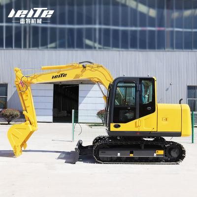 Hydraulic Crawler Excavator 8 Ton Small Mechanical Digger with Parts 0.34cbm Bucket Capacity