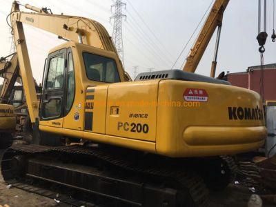 Used Crawler Excavator with Long Boom Komatsu PC200-6 for Sale