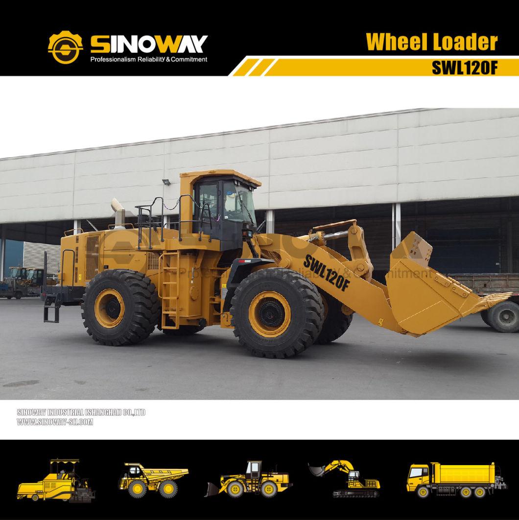 12 Ton Front End Wheel Loader with 6.0 Cbm Shovel Bucket