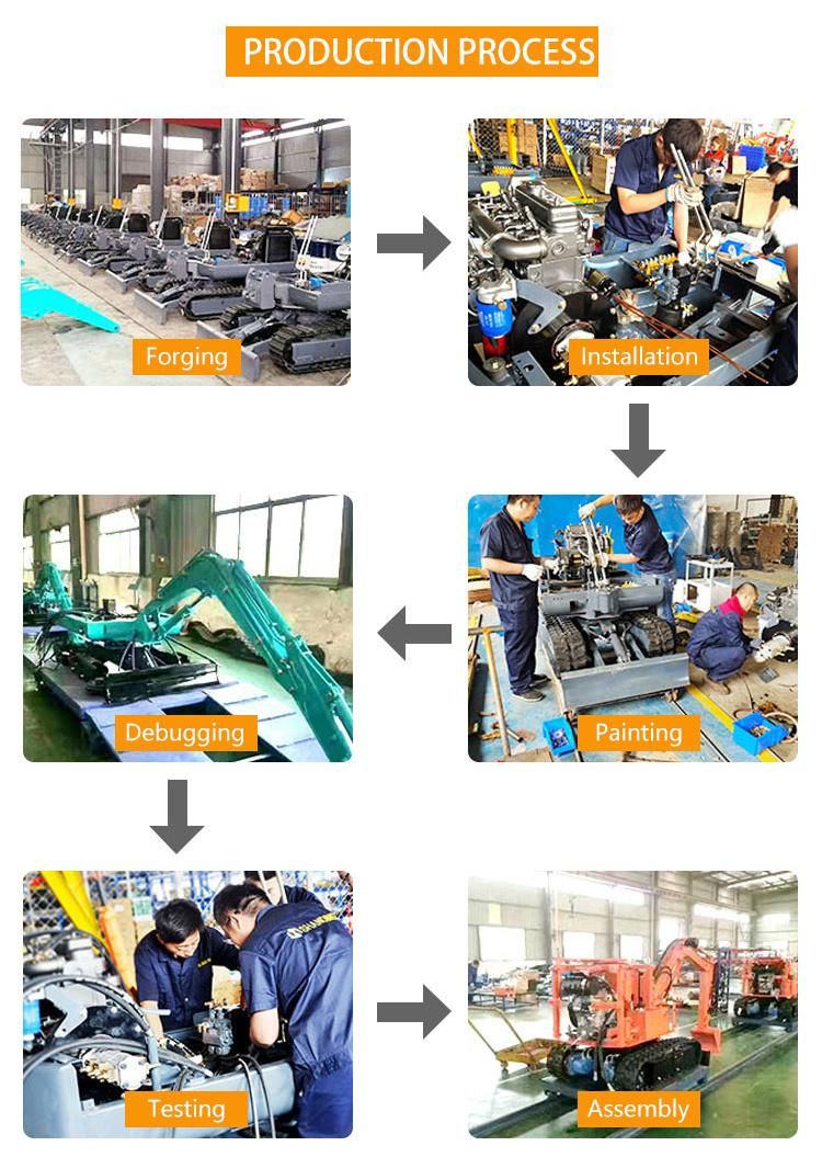Shanding Mini Excavators 2 Ton with Boom Swing with Crawler Stretch EPA and Europe 5 Standard