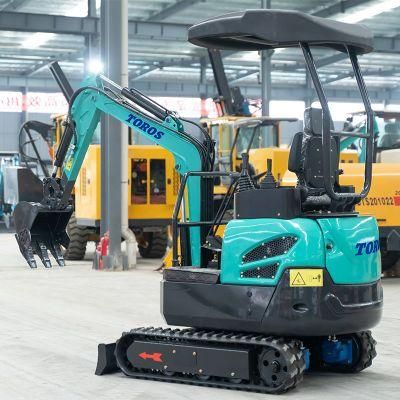 Chinese Supply Small Digger 1.4 Ton Mini Excavator Digging Machine for Sale