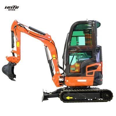 High Quality Upmarket Mini Crawler Excavator Small Excavator with CE Certification and ISO Standard 1.8t 2t