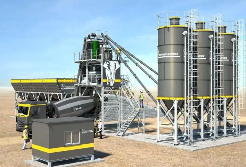 Low Price 2hzs90 90m3/H Concrete Batching Mixing Plant for Asphalt