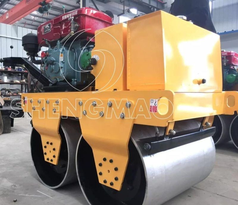 Small Self-Propelled Vibratory Static 2 Ton Double Drum Steel Road Roller for Sale