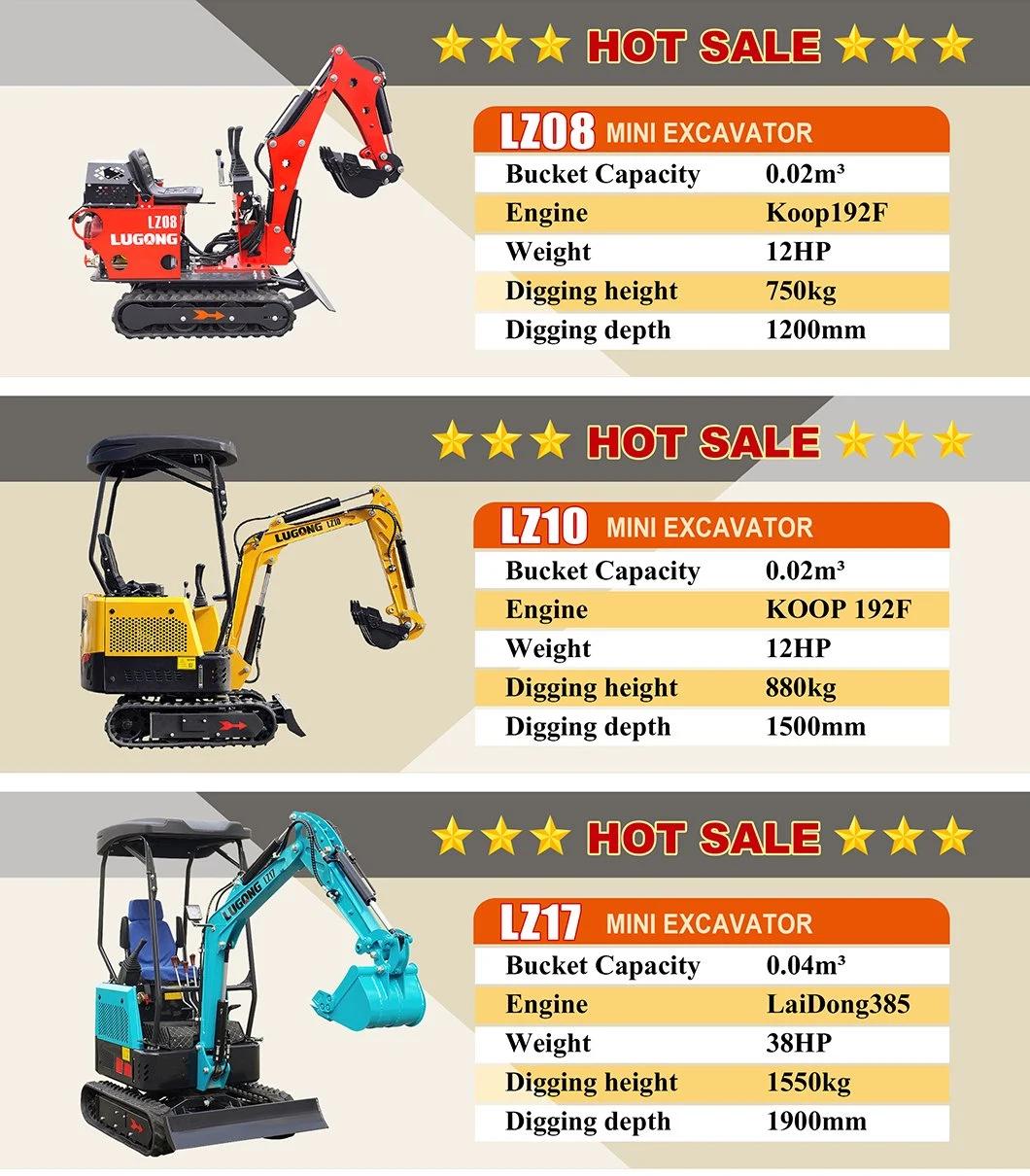 China Lugong Brand Factory New Cheap Mini/Small Loaders Machine Skid Steer/Telescopic 1.5/2.0/2.5t Wheel Loader LG938 with Good Price/Good Service/CE/ISO