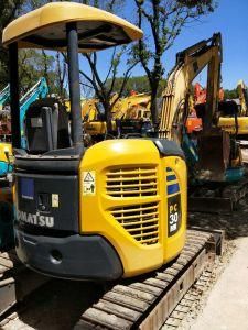 Used Komatsu PC30 /PC35 Mini Excavator, 3 Ton Mini Excavator with Rubber Tracks