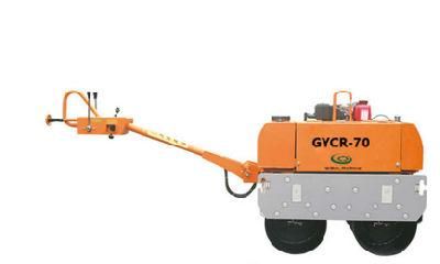 Double Drum Vibration Road Roller Compactor with Honda Gx390 Gyrc-70
