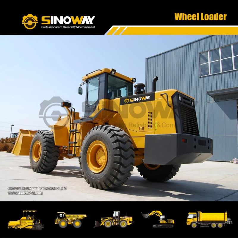 5 Ton Front End Loader Swl50e Wheel Loader with Shovel Bucket