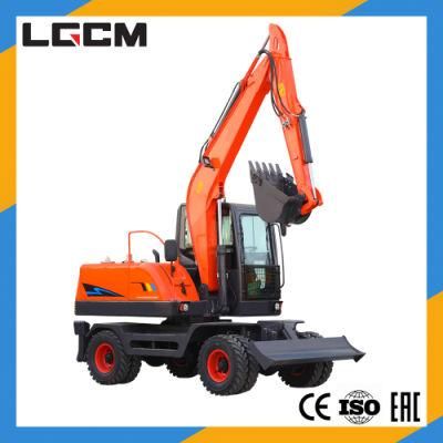 Lgcm Construction Machinery Excavator with Wheels for Exporting