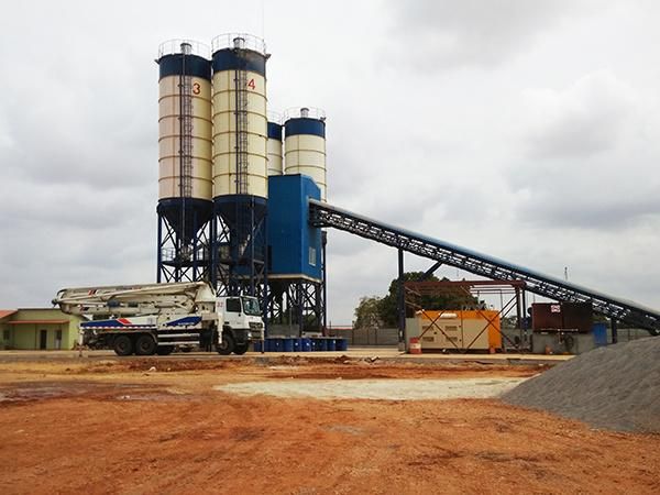 2020 New Product Zoomlion Hzs240 Mini Concrete Batching Mixing Plant in South Africa