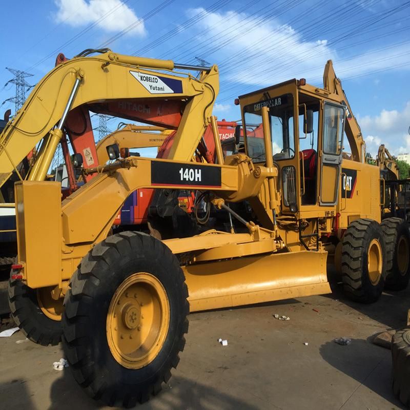 Used Cat 140h Motor Grader Original Japan, Secondhand Caterpiller 140h Grader with Working Condition in Cheap Price