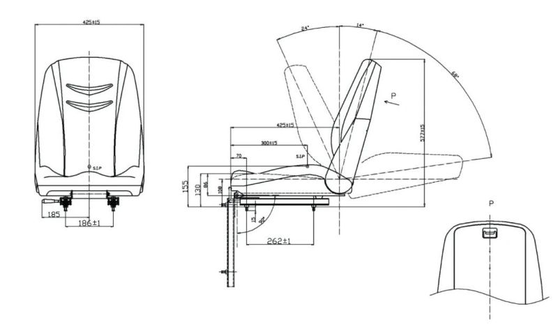 Newest Seat for Kubota Agricultural Machinery