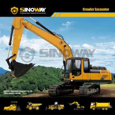 China Brand Sinoway 21tons Crawler Hydraulic Digger Excavator